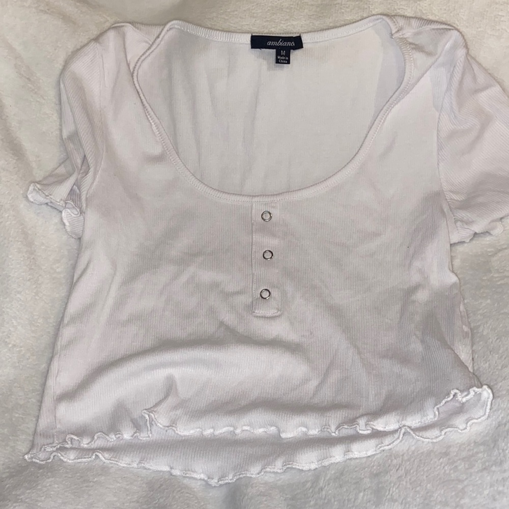 White crop top